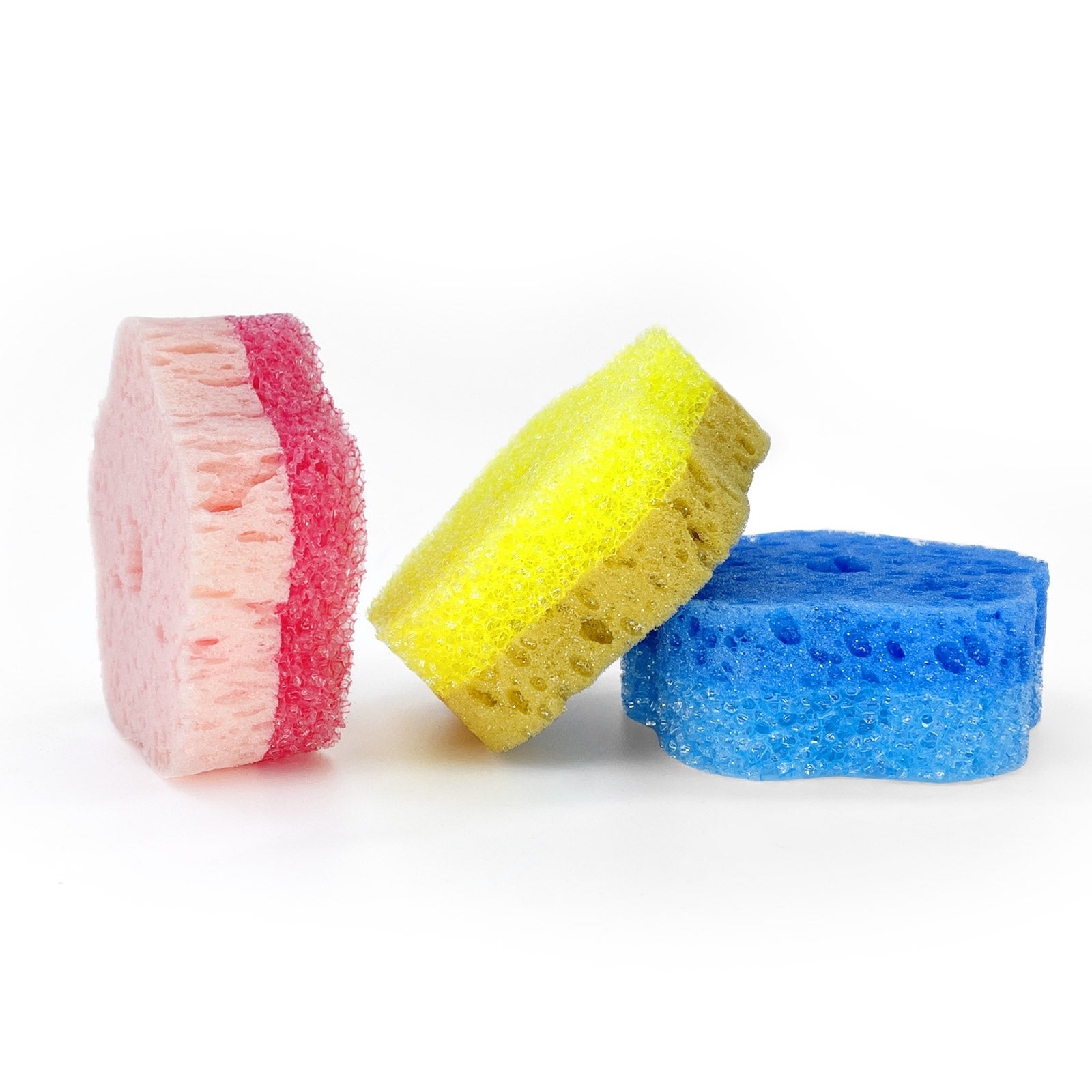 3-Pack Heat-Activated Sponges- Dual-Sided Scrubber Set