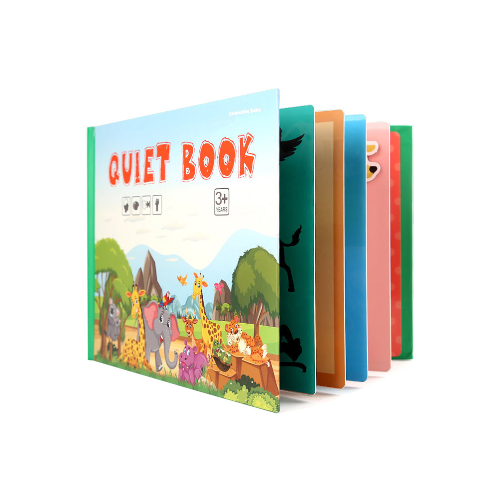 Kiddies Montessori Picture & Puzzle Stickers Quiet Book Animals