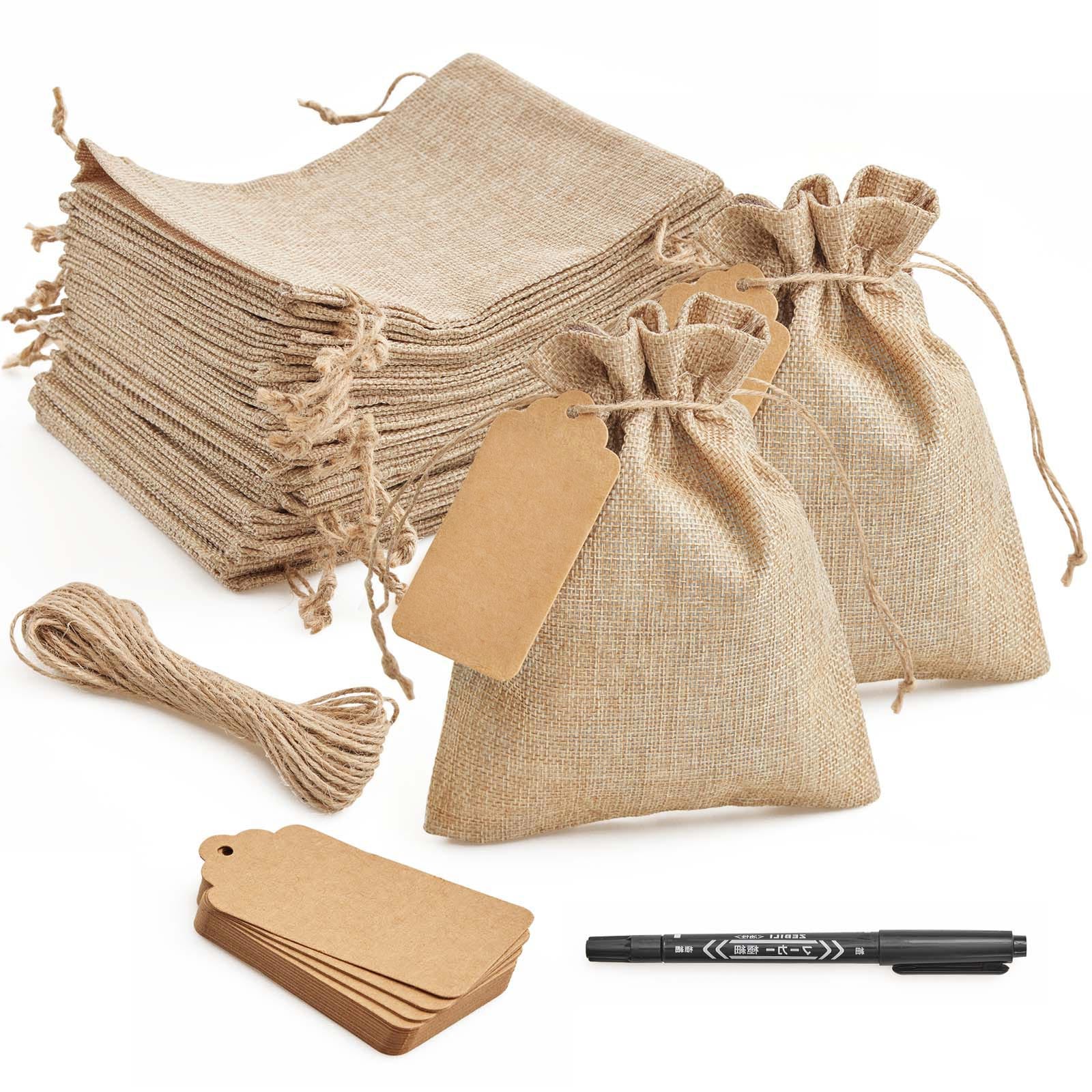 25-Piece DIY Craft Burlap Gift Bags