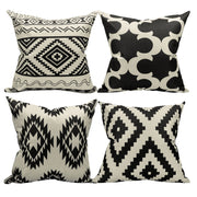 Linen Cotton Cushion Covers 45x45cm - 4 Pack