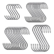 S-Shaped Hooks 30 Pack Stainless Steel Hanging Pegs