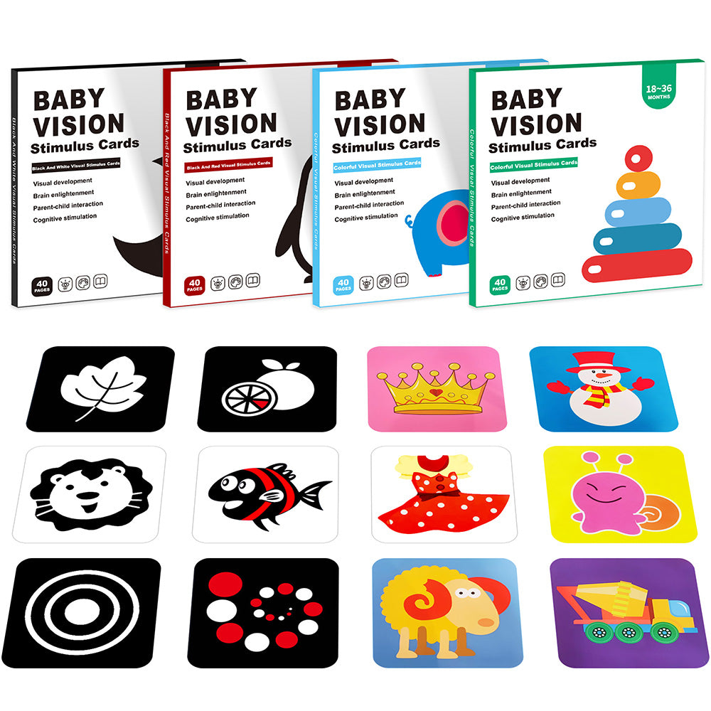 High-Contrast Baby Flashcards - Ages 0–36 Months