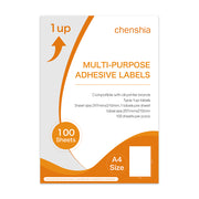 Chenshia 1UP Label Sheet Paper - 1Up Label Self Adhesive A4 Size - 200 Pack