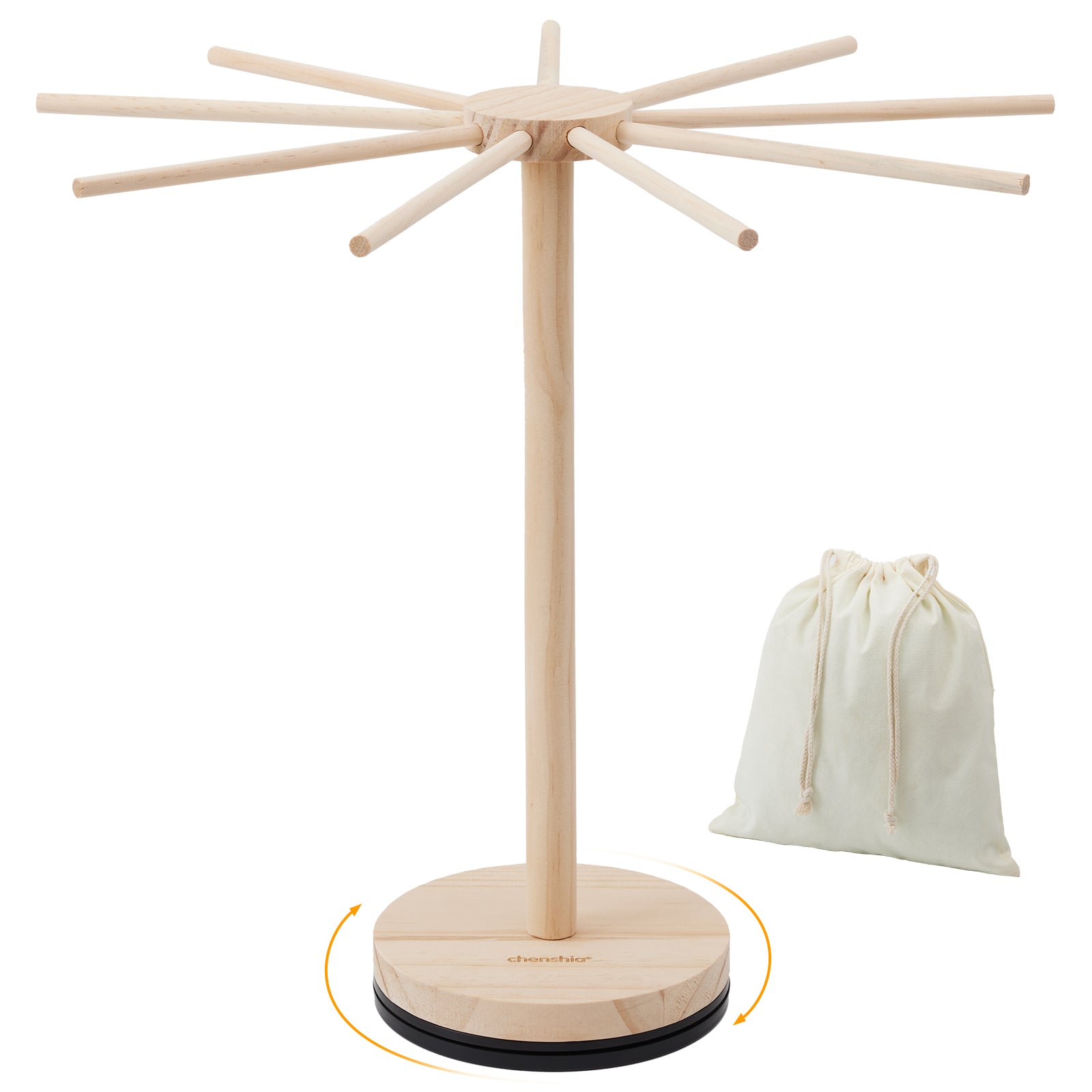 Pasta Drying Rack 9-Handle Noodle Maker Kitchen Tool - Collapsible