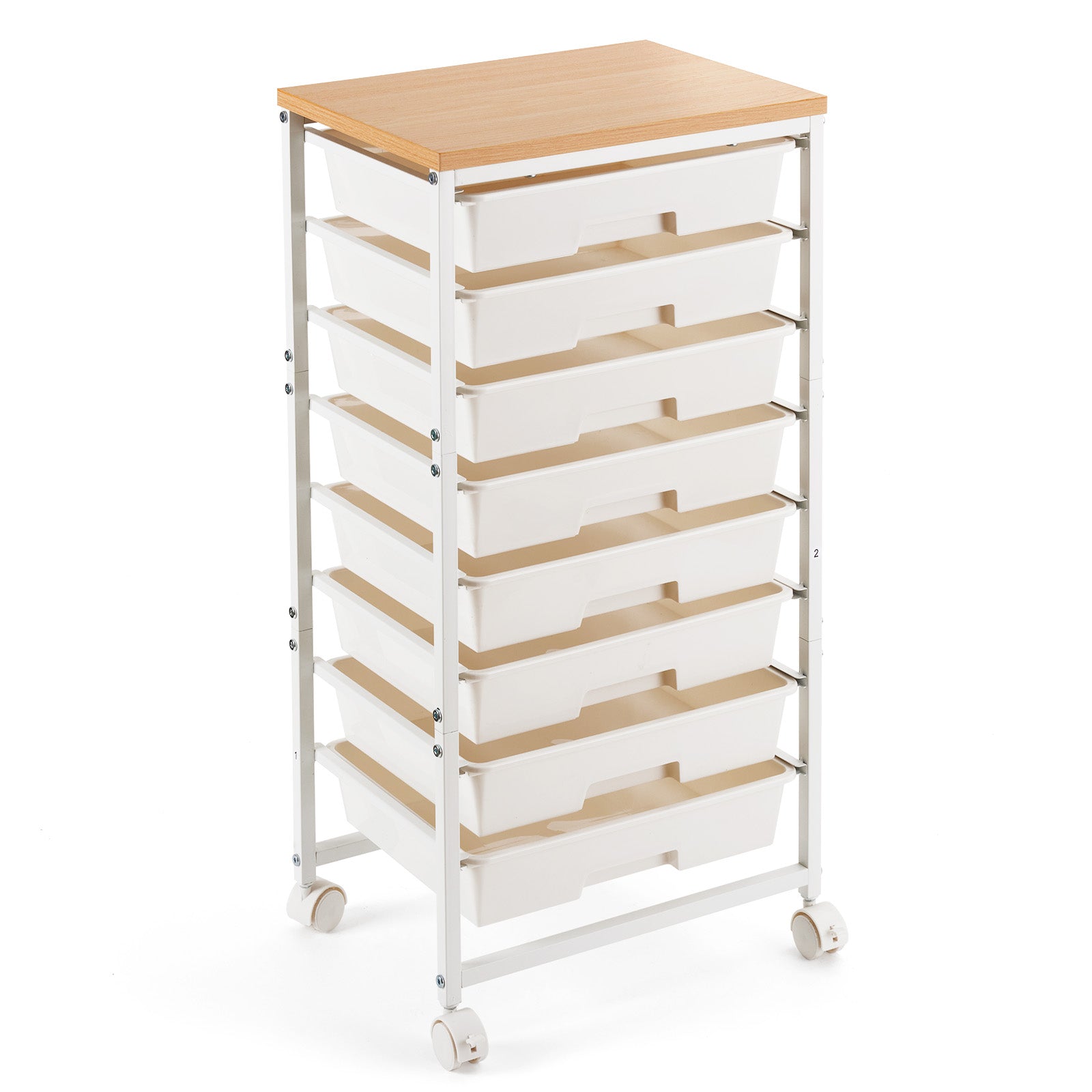 Chenshia 8-Drawer Rolling Utility Storage Organiser Cart
