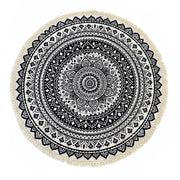 90cm Round Moroccan Decor Rug