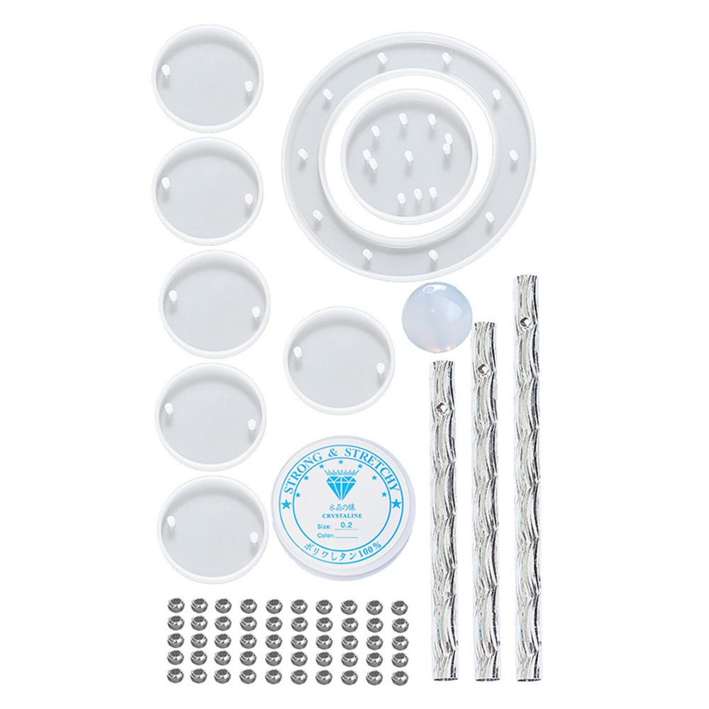 Chenshia 63Pc DIY Epoxy Resin Kit Plus Home Wind Chime Casting Mold Set
