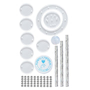 Chenshia 63Pc DIY Epoxy Resin Kit Plus Home Wind Chime Casting Mold Set