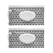 Grey Refillable Wet Wipe Pouch Set