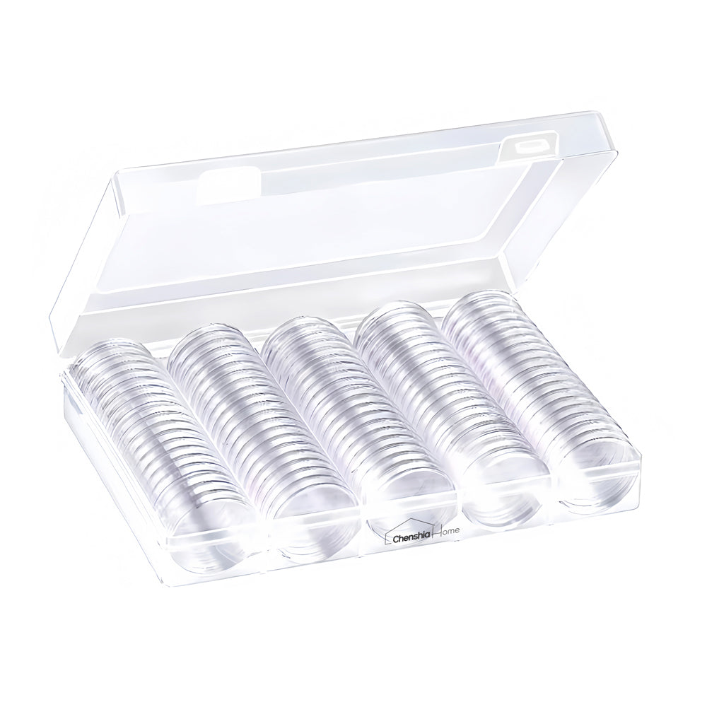 Coin Collection Storage Box - 100 Capsules